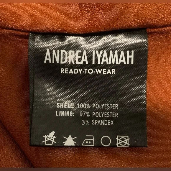 Andrea Iyamah Orange Reni Knotted Dress Size Large/US 10 New - Picture 6 of 15